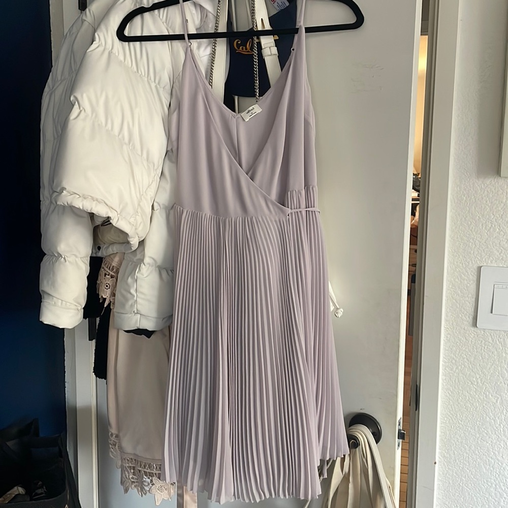 Aritzia wilfred pleated dress